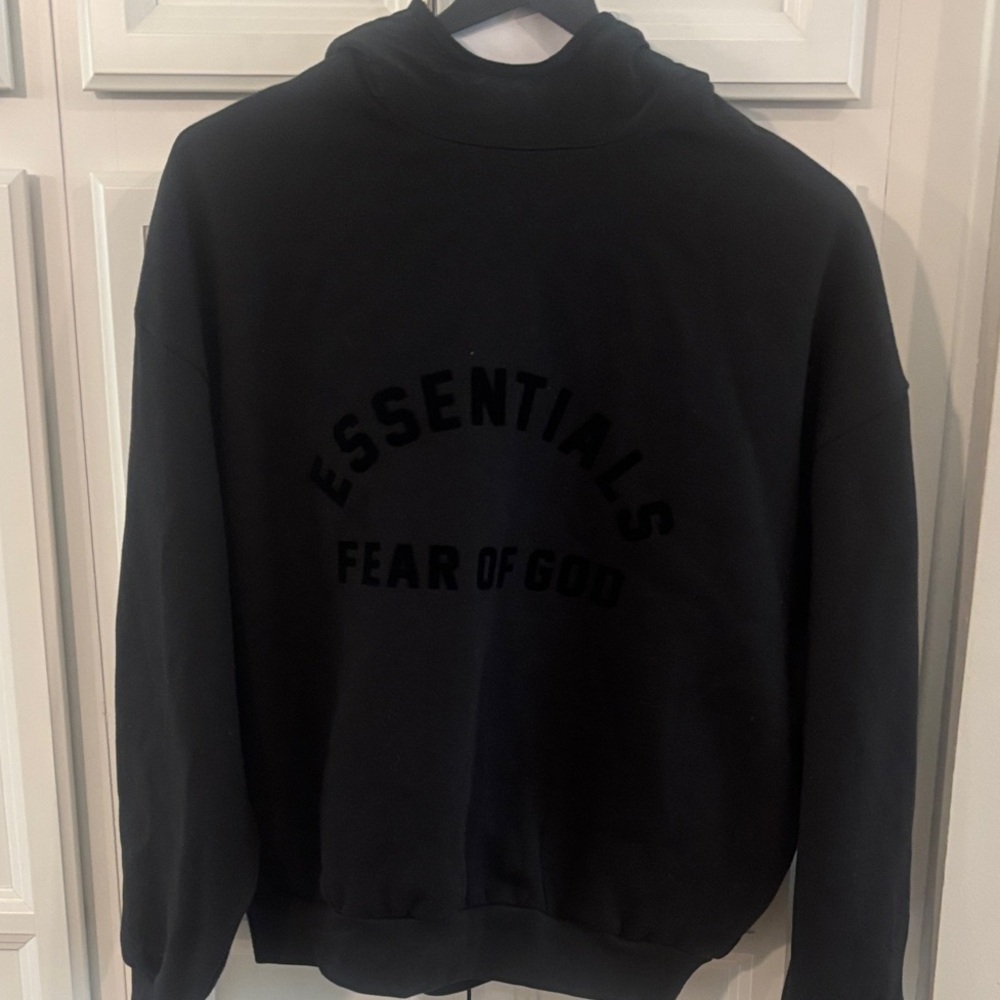 Fear of God Essentials Black Hoodie